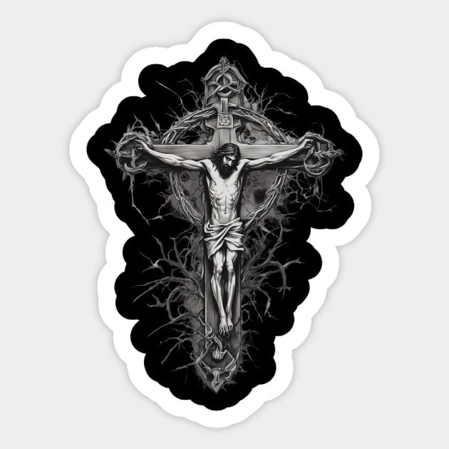 Jesus Christ the Wisdom of God Sticker by animegirlnft